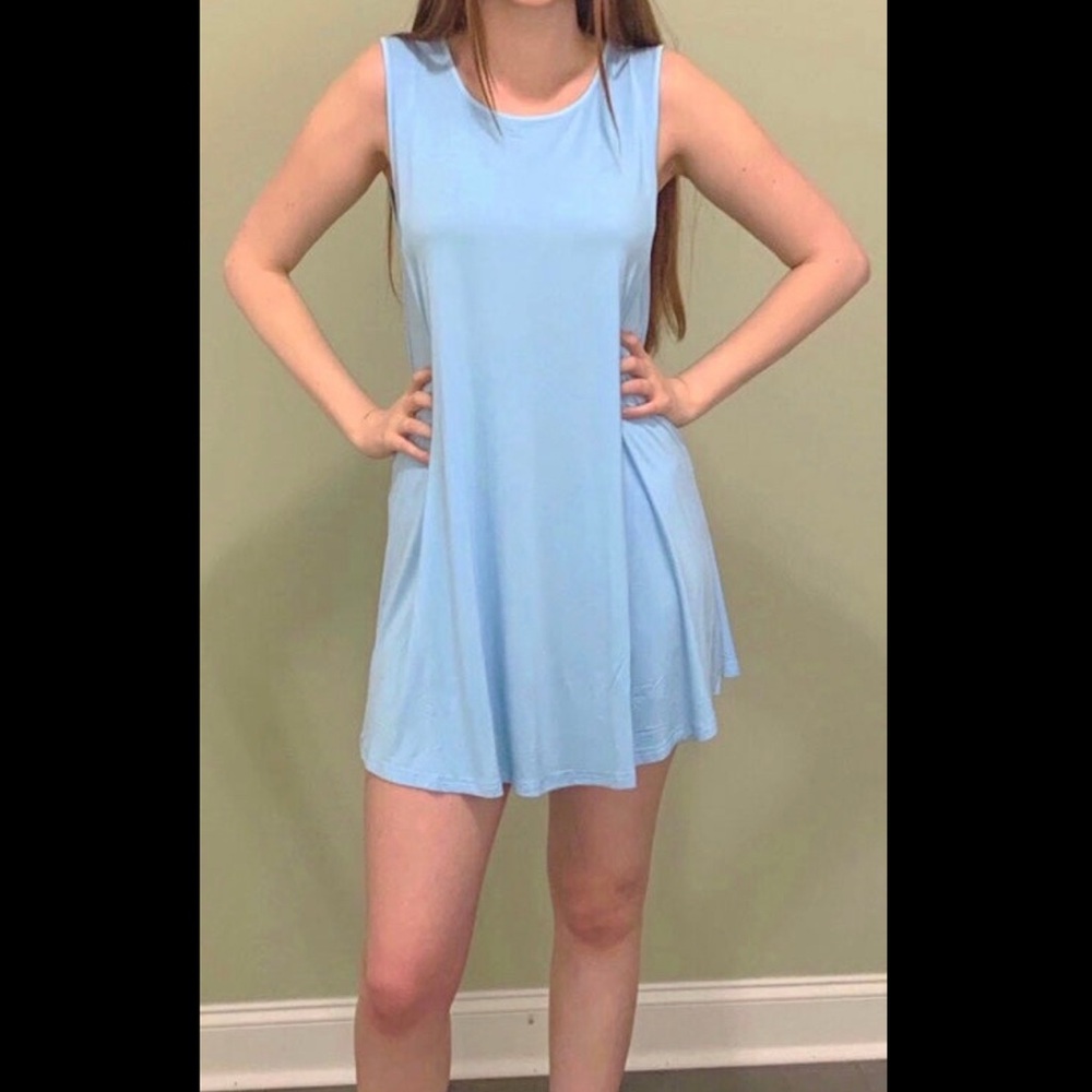 Light Blue Sleeveless Dress